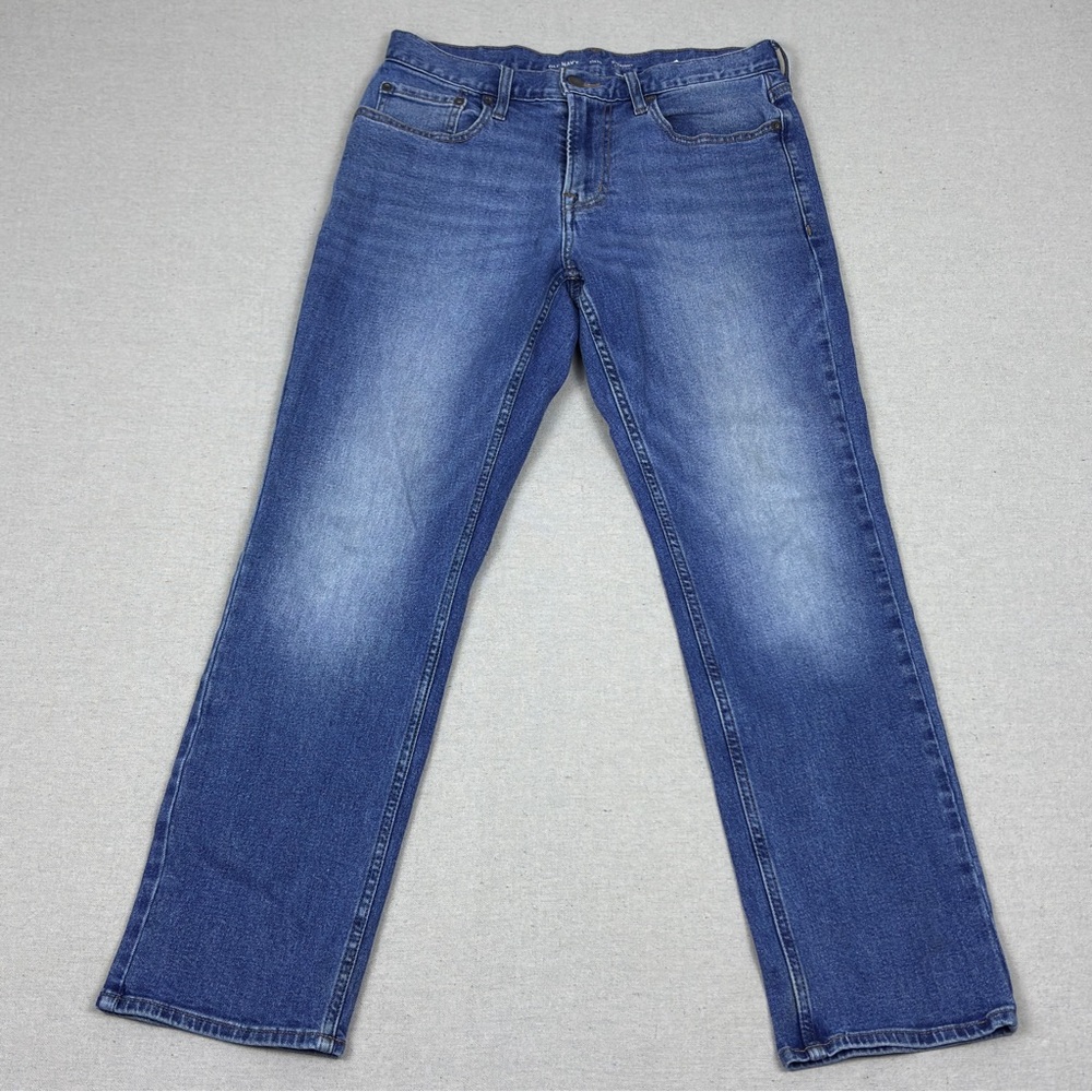 Old Navy Straight Fit Denim Jeans Blue Medium Wash 31x30 Set of 2